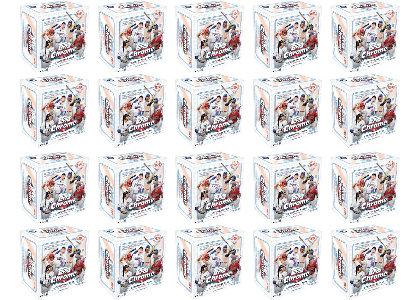 2024 Topps Chrome Logofractor Baseball Box (20x Lot Sealed Case)
