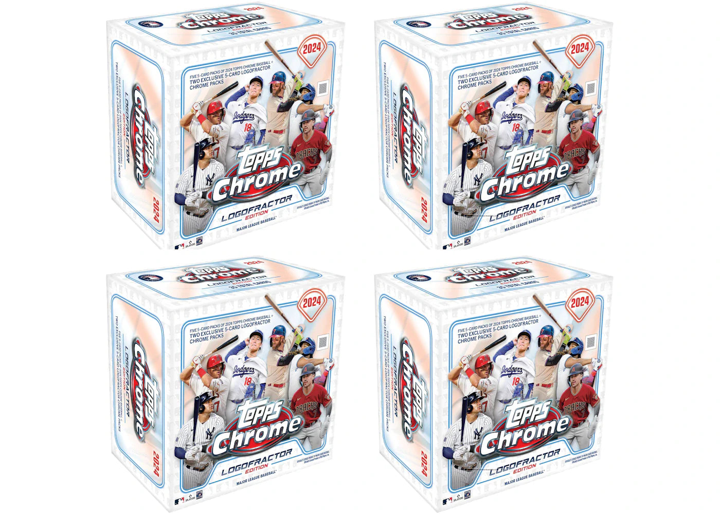 2024 Topps Chrome Logofractor Baseball Box (4x Lot)