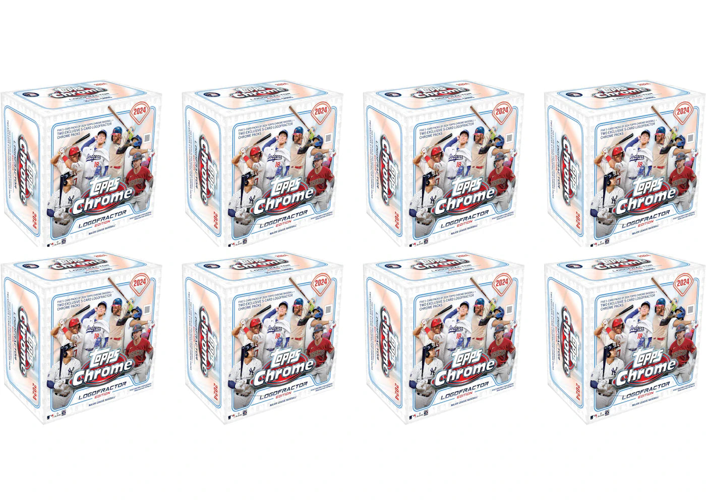 2024 Topps Chrome Logofractor Baseball Box (8x Lot)