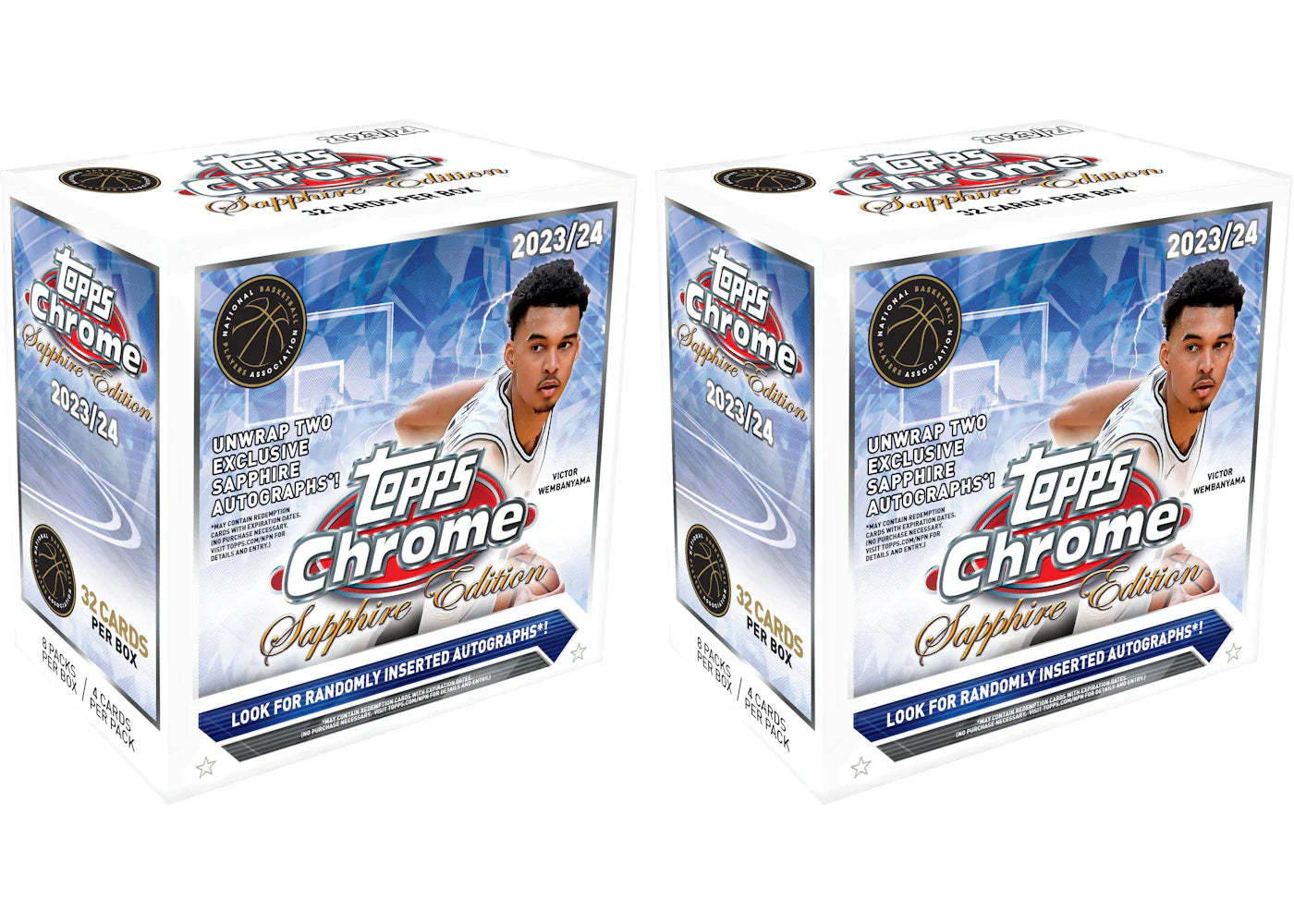 2024 Topps Chrome Sapphire Basketball Hobby Box (2x Lot)