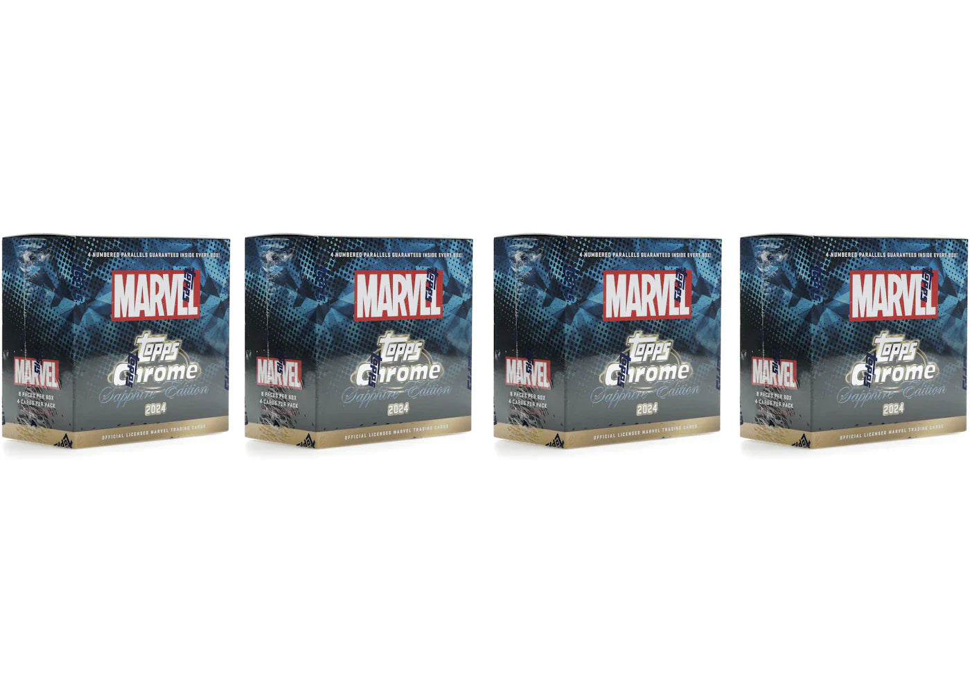 2024 Topps Chrome Sapphire Marvel Hobby Box (4x Lot)