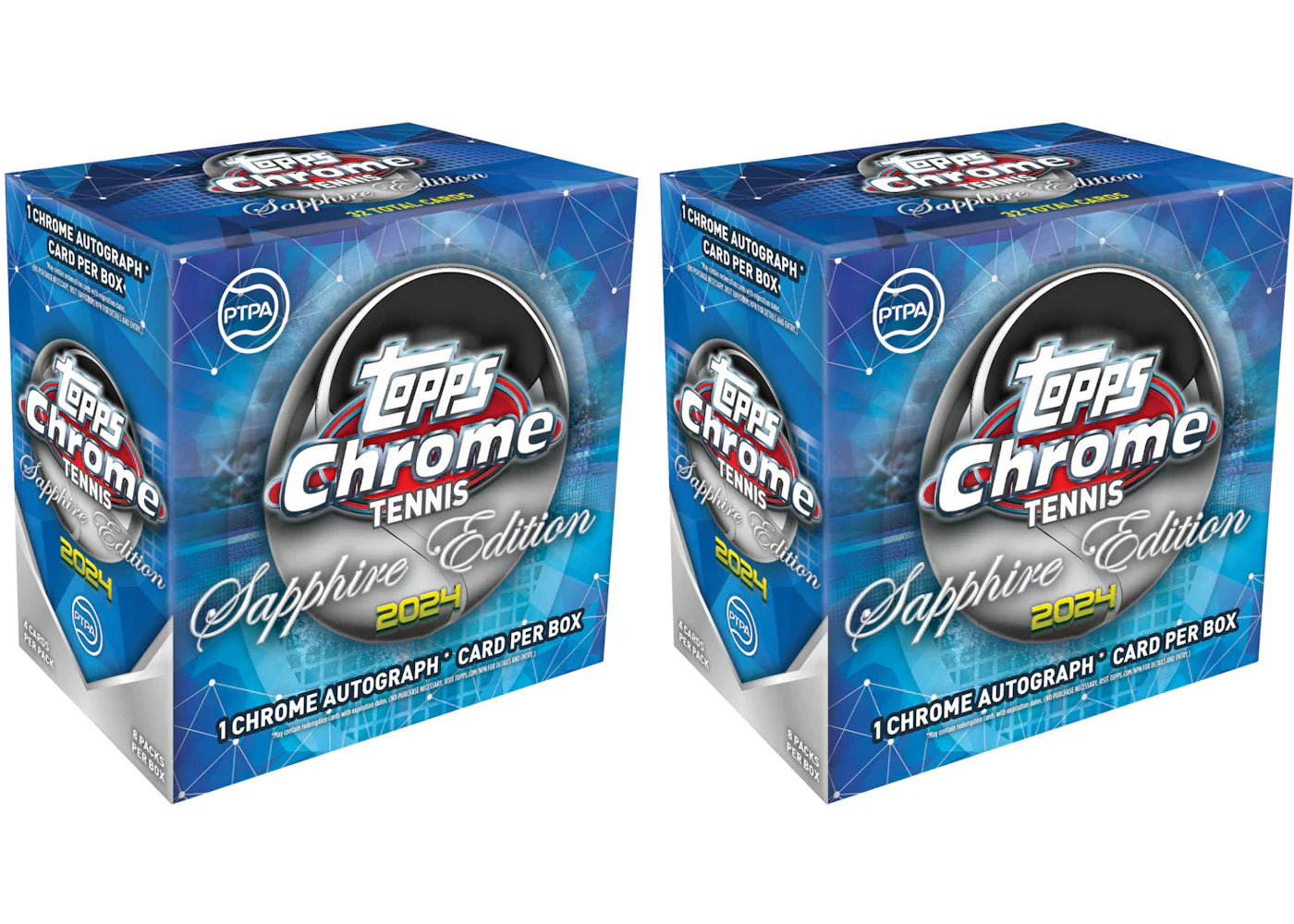 2024 Topps Chrome Sapphire Tennis Hobby Box (2x Lot)