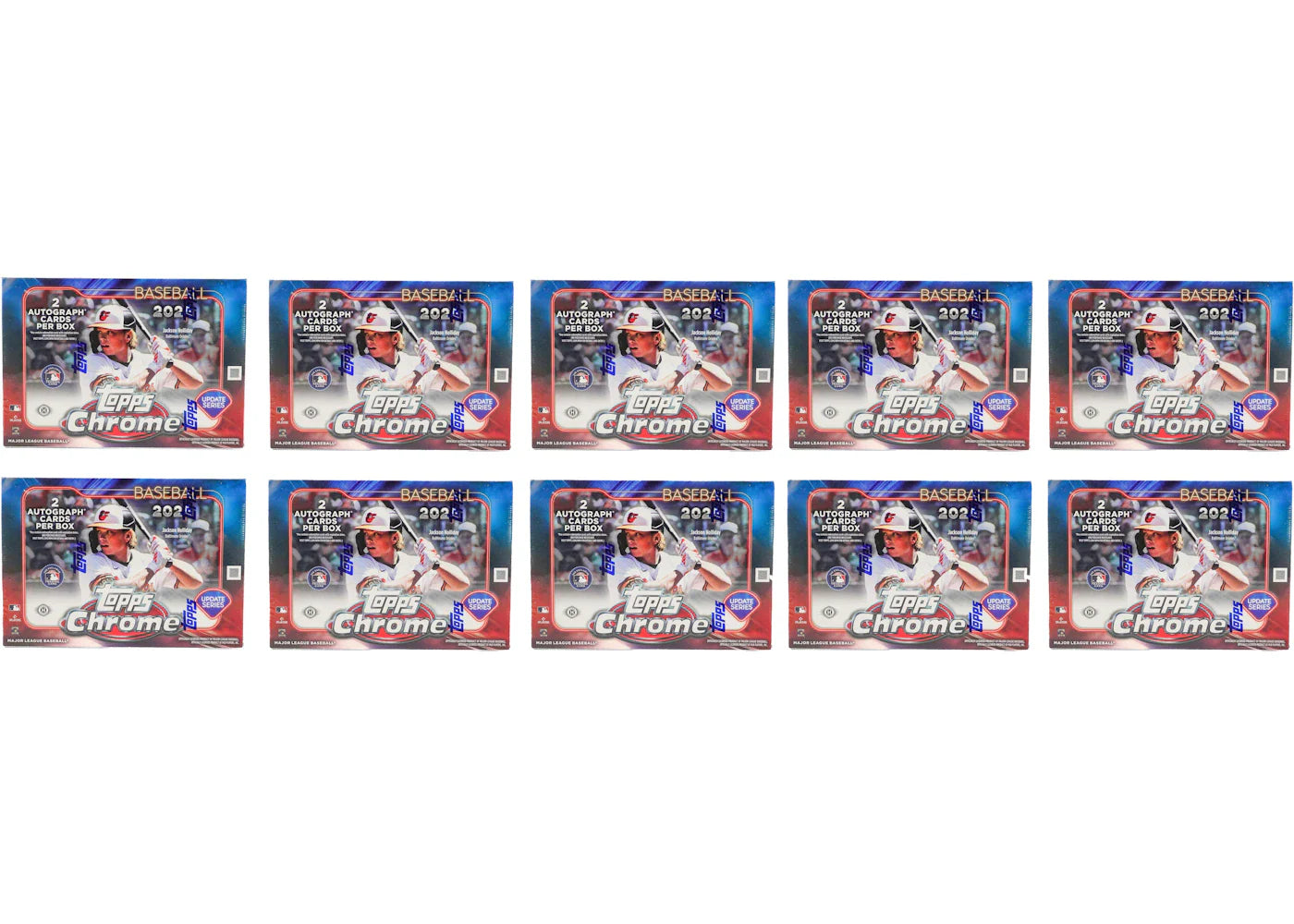 2024 Topps Chrome Update Series Baseball Breaker Delight Box 10x Lot