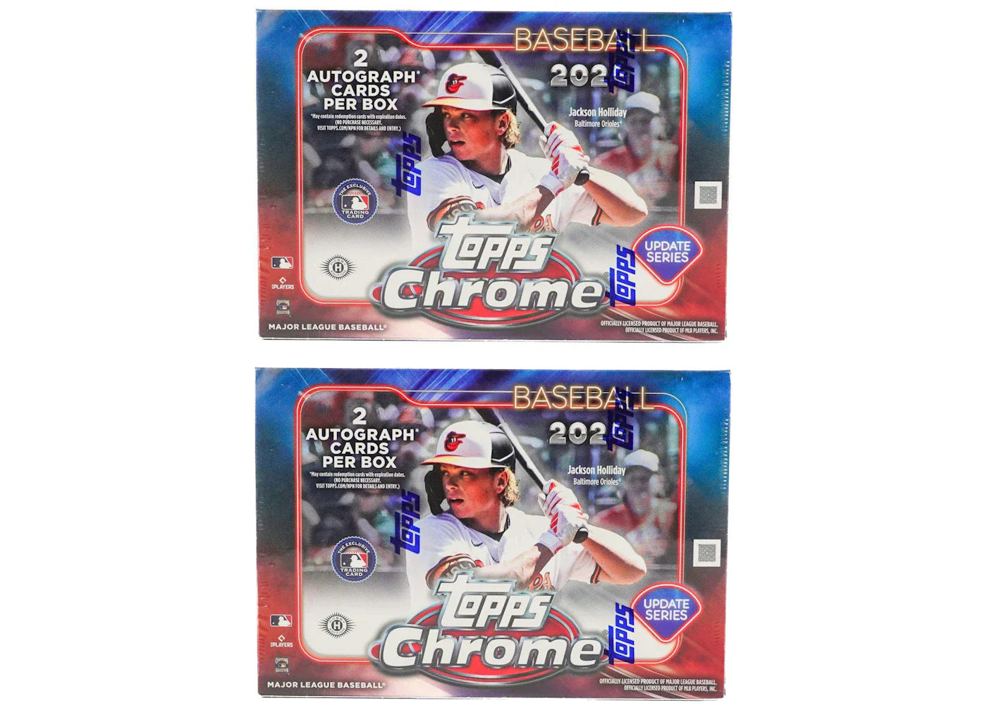 2024 Topps Chrome Update Series Baseball Breaker Delight Box 2x Lot