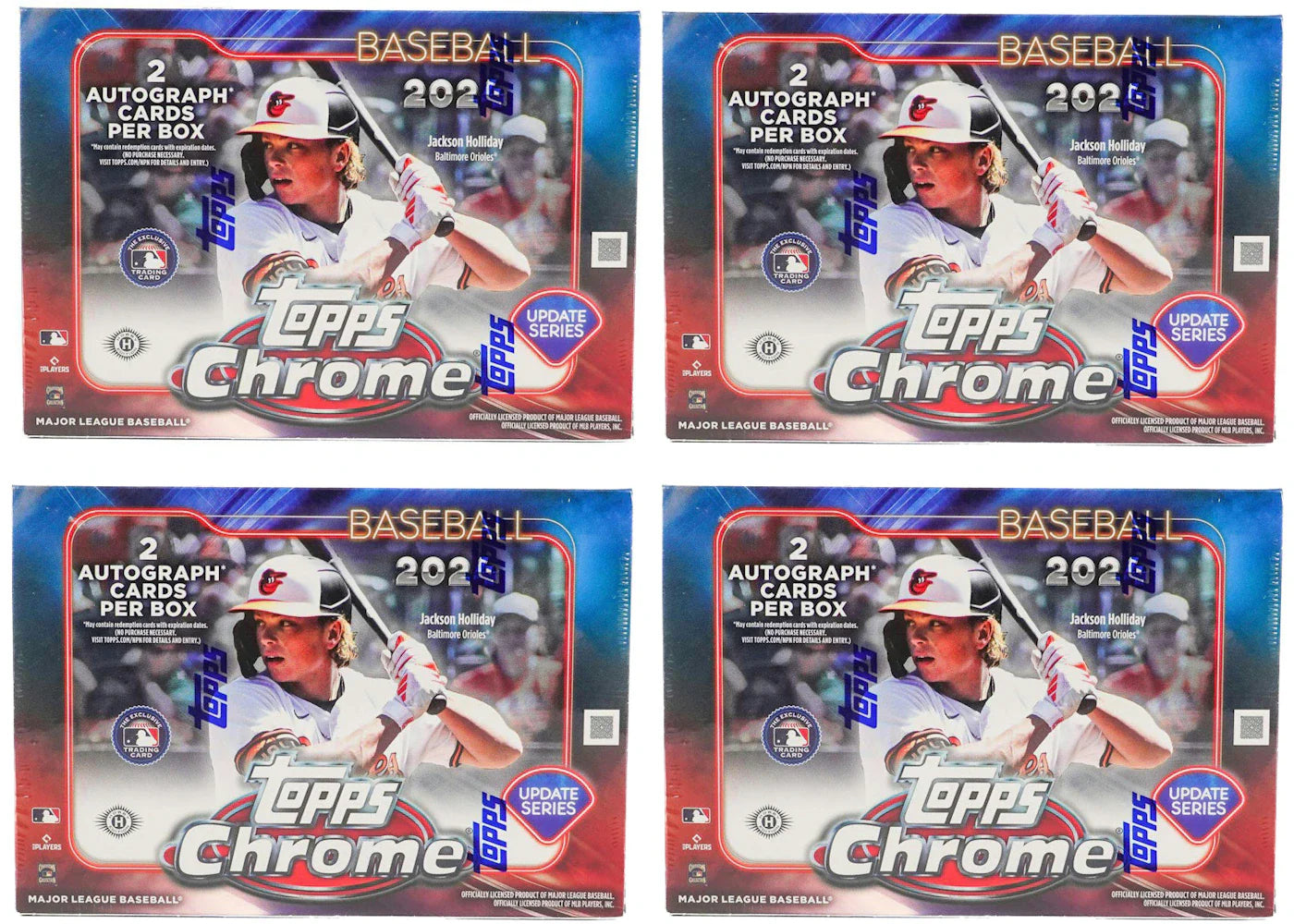 2024 Topps Chrome Update Series Baseball Breaker Delight Box 4x Lot