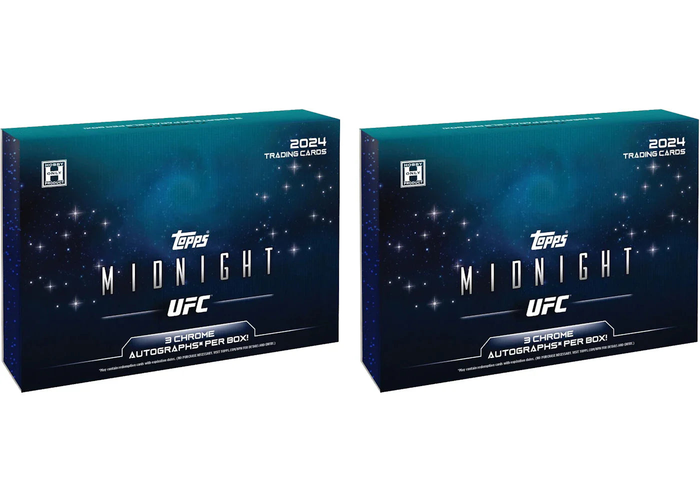 2024 Topps Midnight UFC Hobby Box 2x Lot