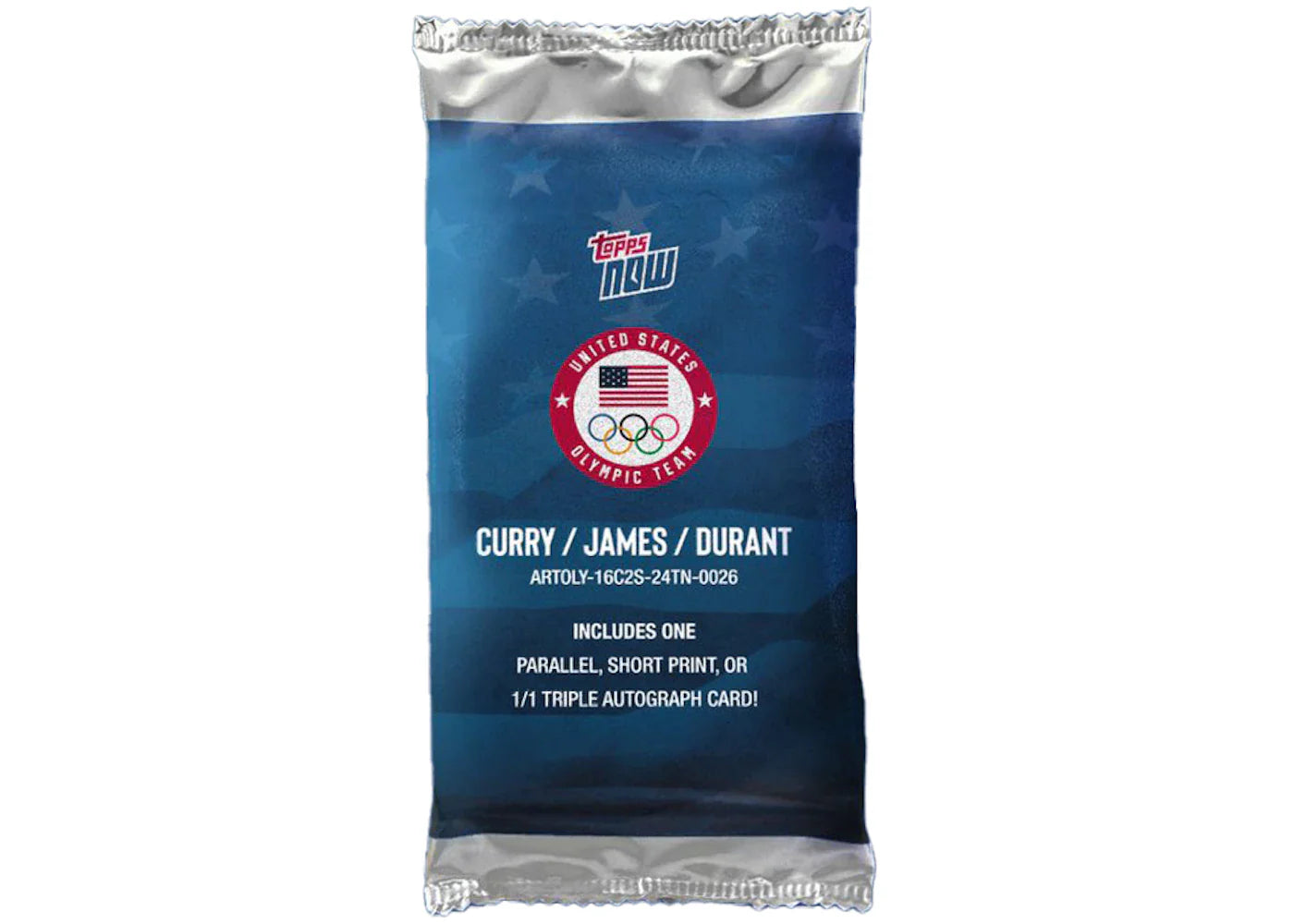 2024 Topps Now Curry James Durant Olympics Sealed Pack