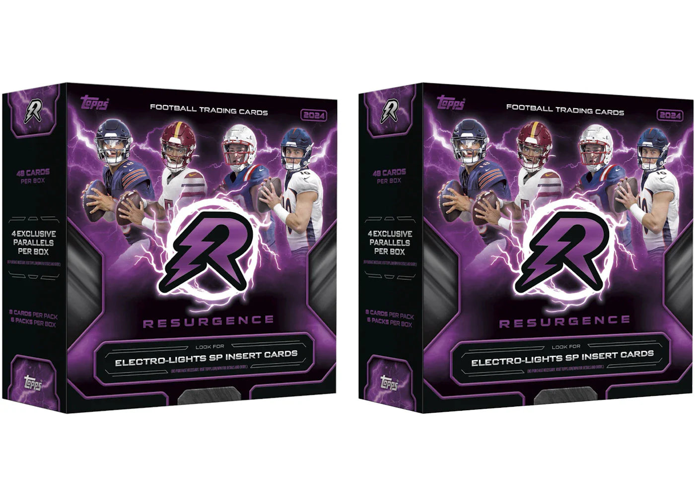 2024 Topps Resurgence Football Mega Box 2x Lot