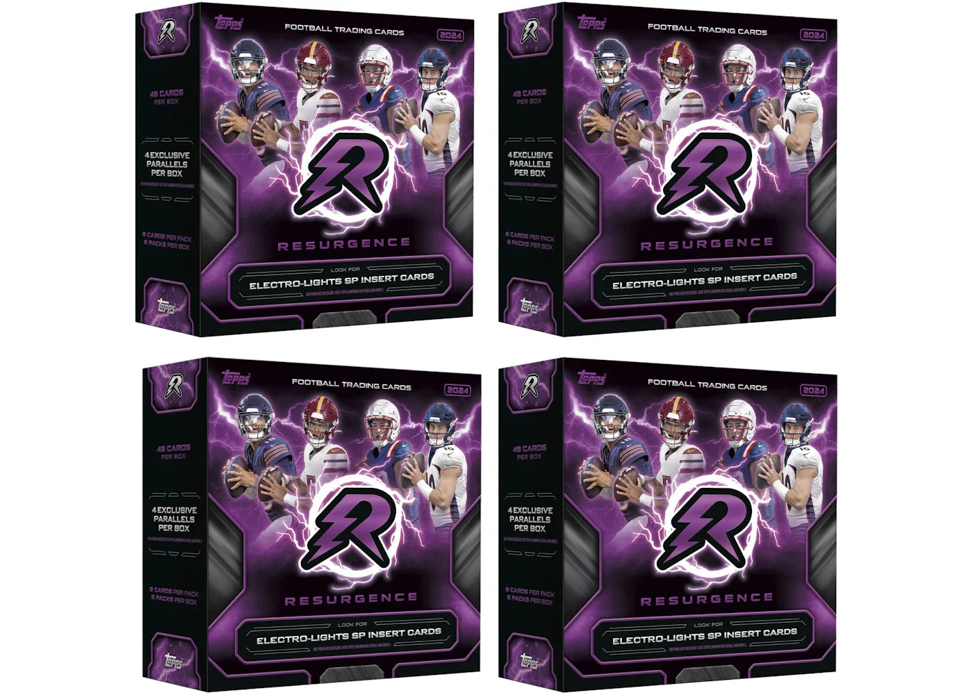 2024 Topps Resurgence Football Mega Box 4x Lot