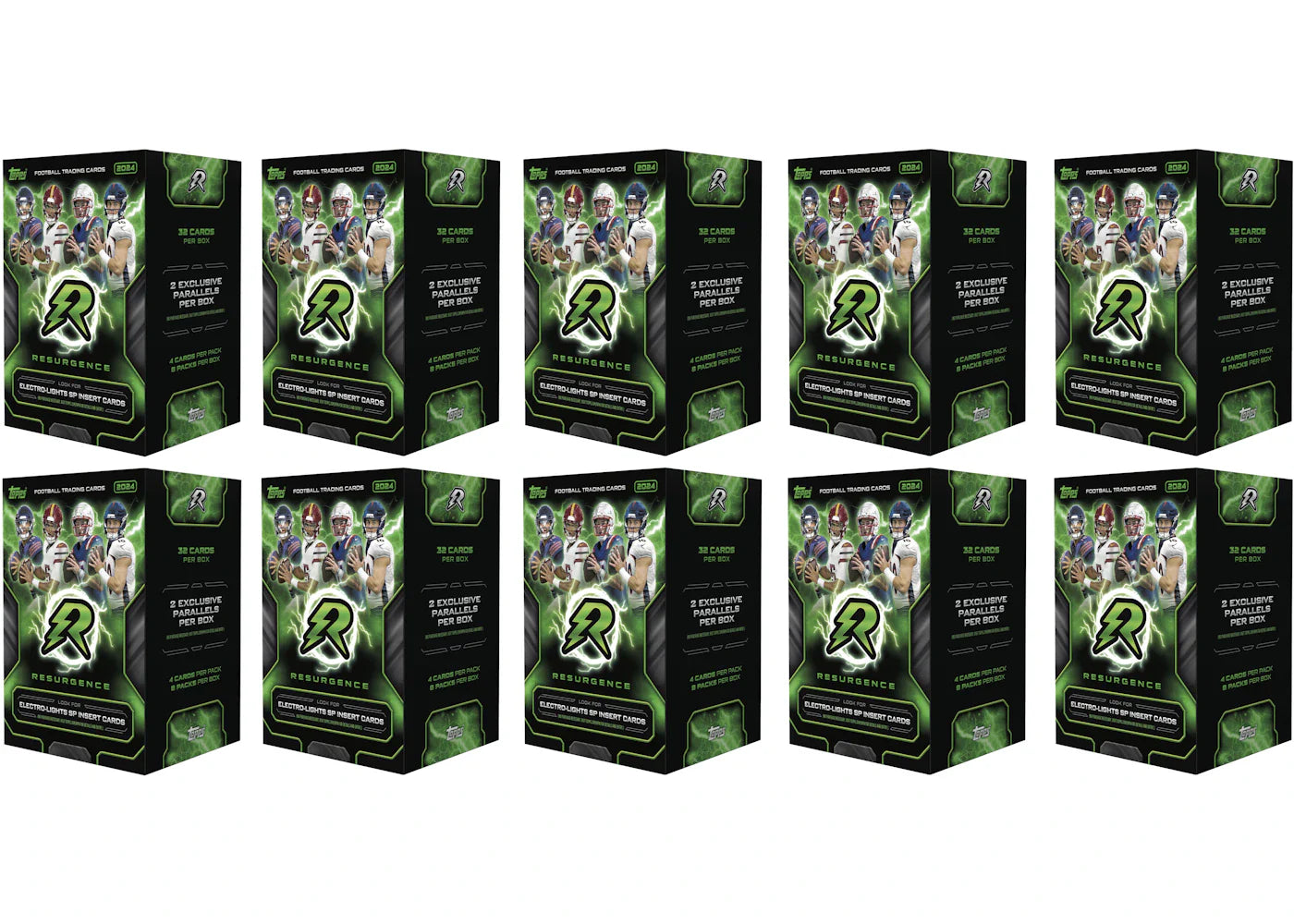 2024 Topps Resurgence Football Value Box 10x Lot