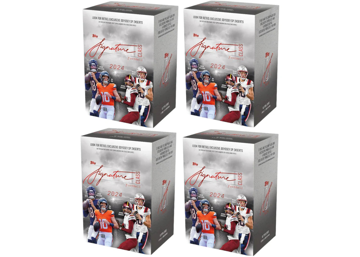 2024 Topps Signature Class Football Value Box 4x Lot