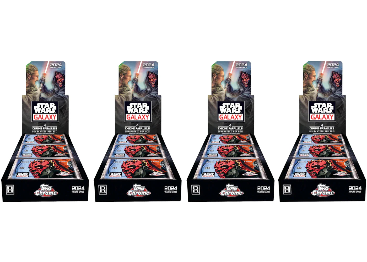 2024 Topps Star Wars Chrome Galaxy Hobby Box 4x Lot