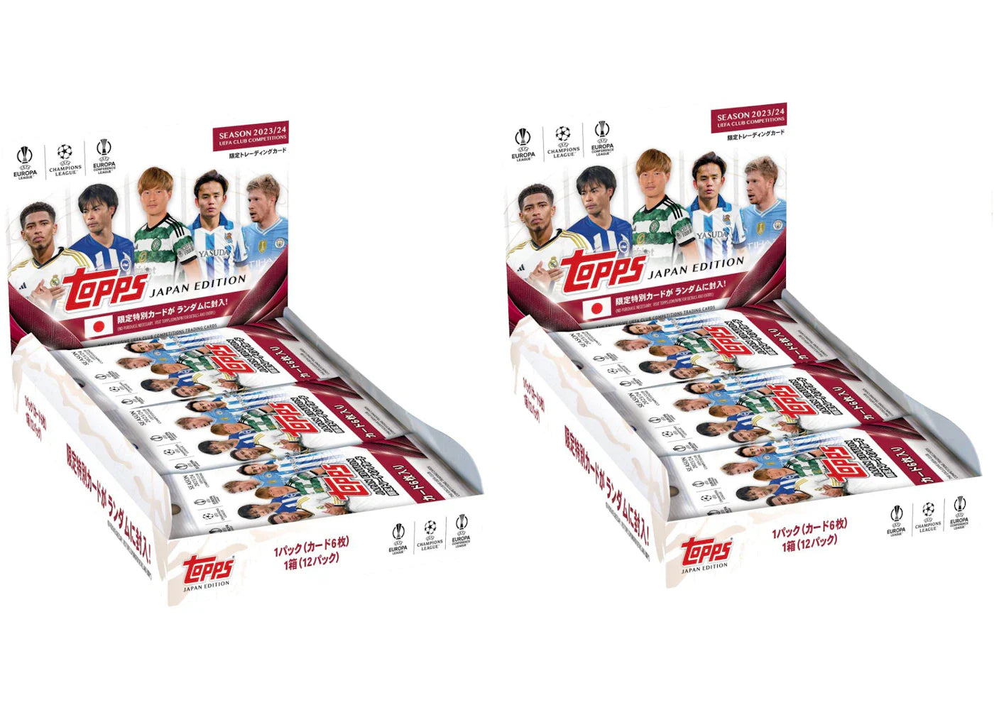 2024 Topps UEFA Champions League Japan Edition Hobby Box 2x Lot