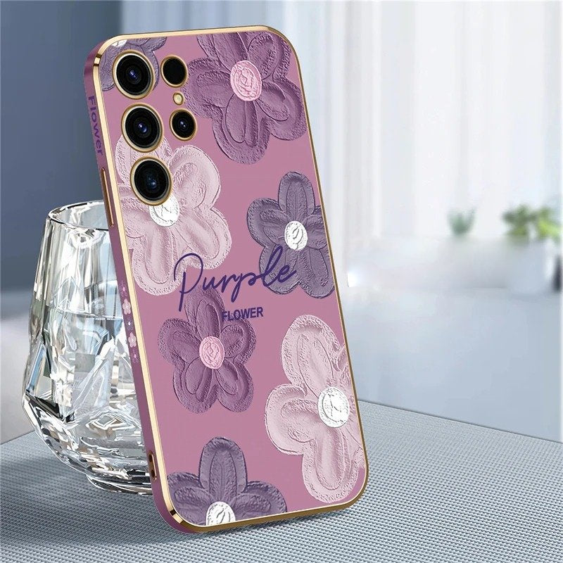 Galaxy S Series Botanical Painting Floral Petals Case