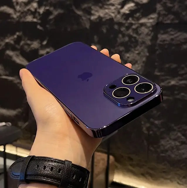 iPhone 13 Series Matte Glass Pro Camera Lens Shell Case