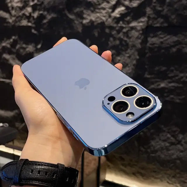 iPhone 13 Series Matte Glass Pro Camera Lens Shell Case