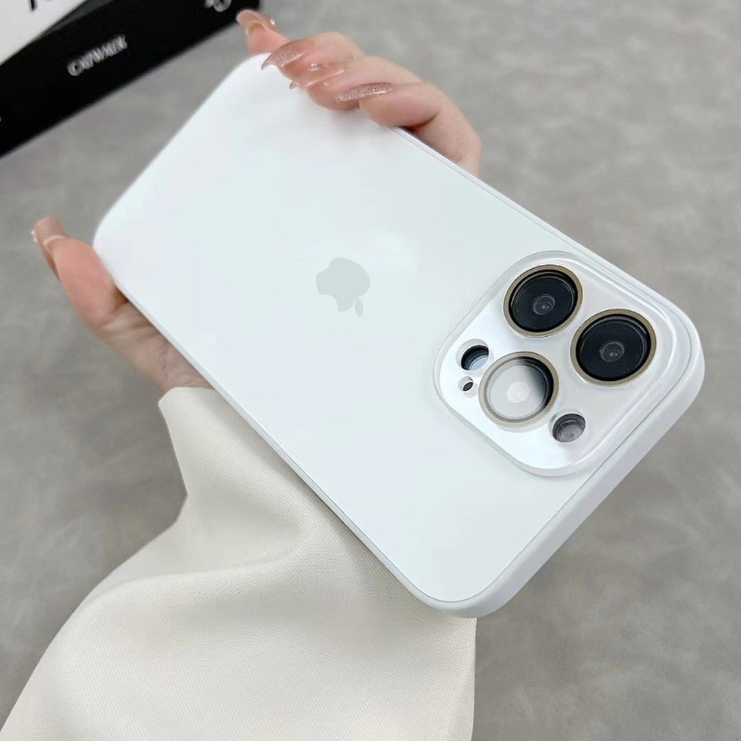 iPhone 13 Series Matte Glass Pro Camera Lens Shell Case