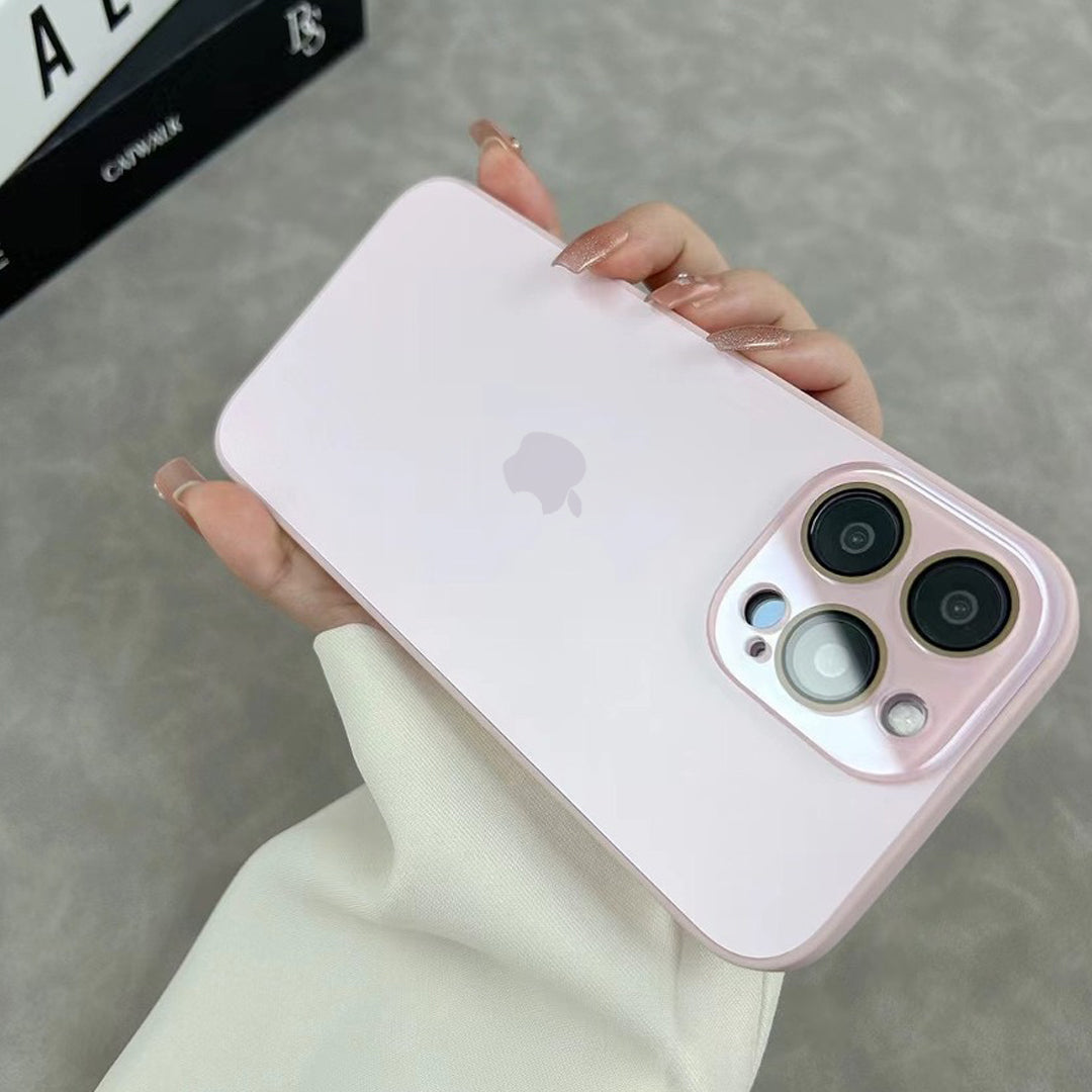 iPhone 13 Series Matte Glass Pro Camera Lens Shell Case