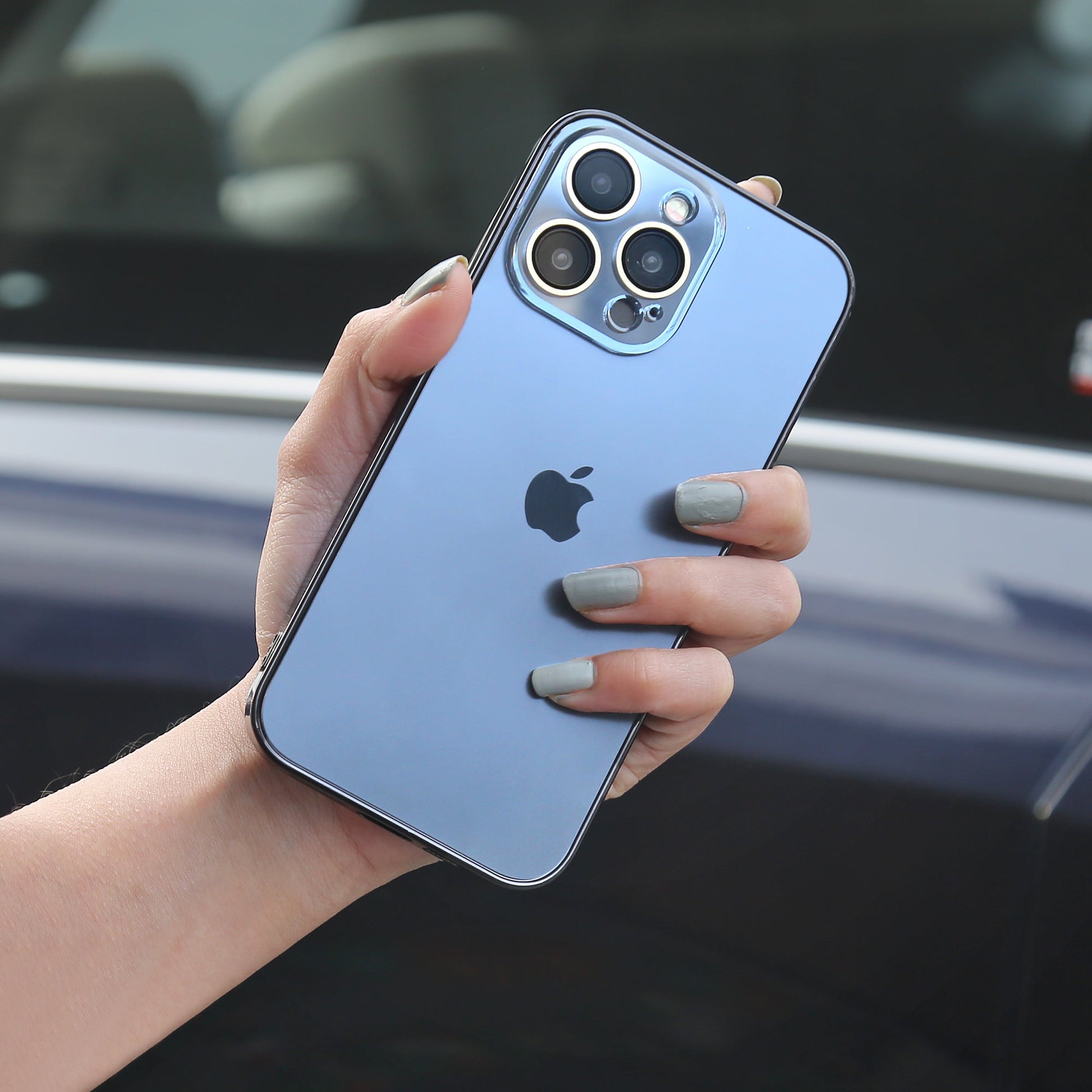 iPhone 13 Series Matte Glass Pro Camera Lens Shell Case