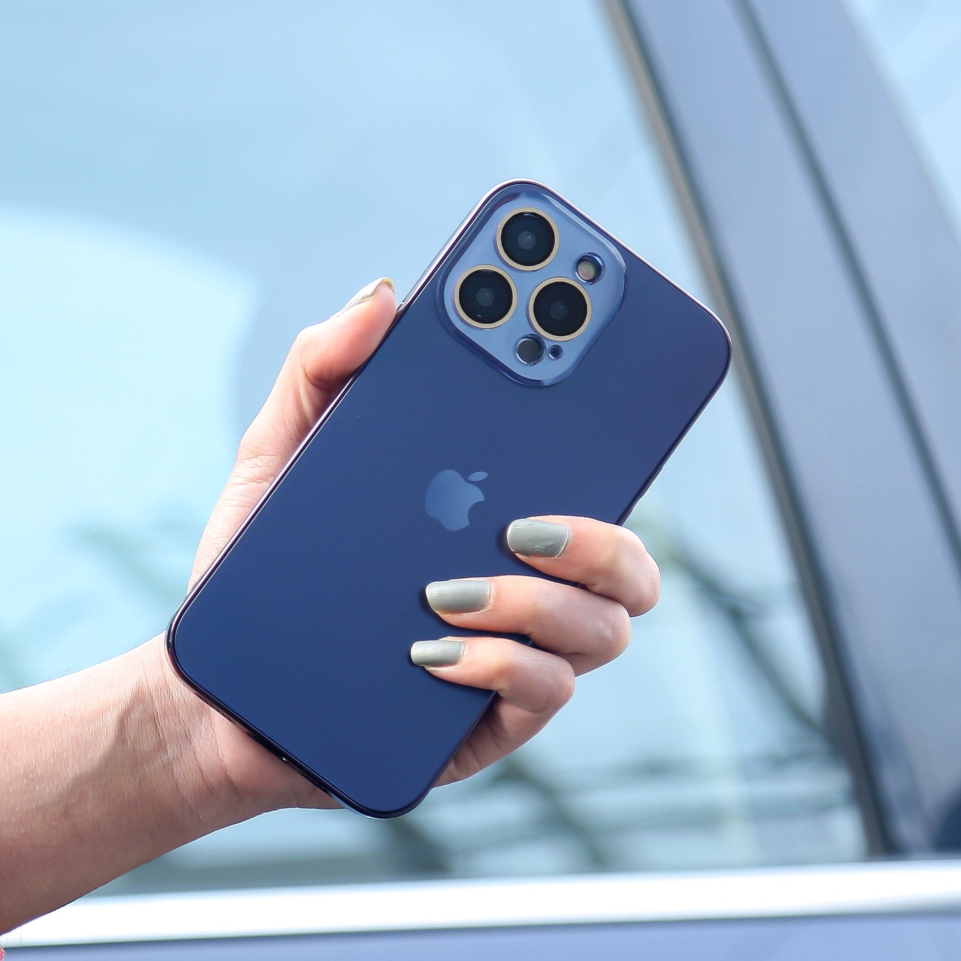 iPhone 13 Series Matte Glass Pro Camera Lens Shell Case