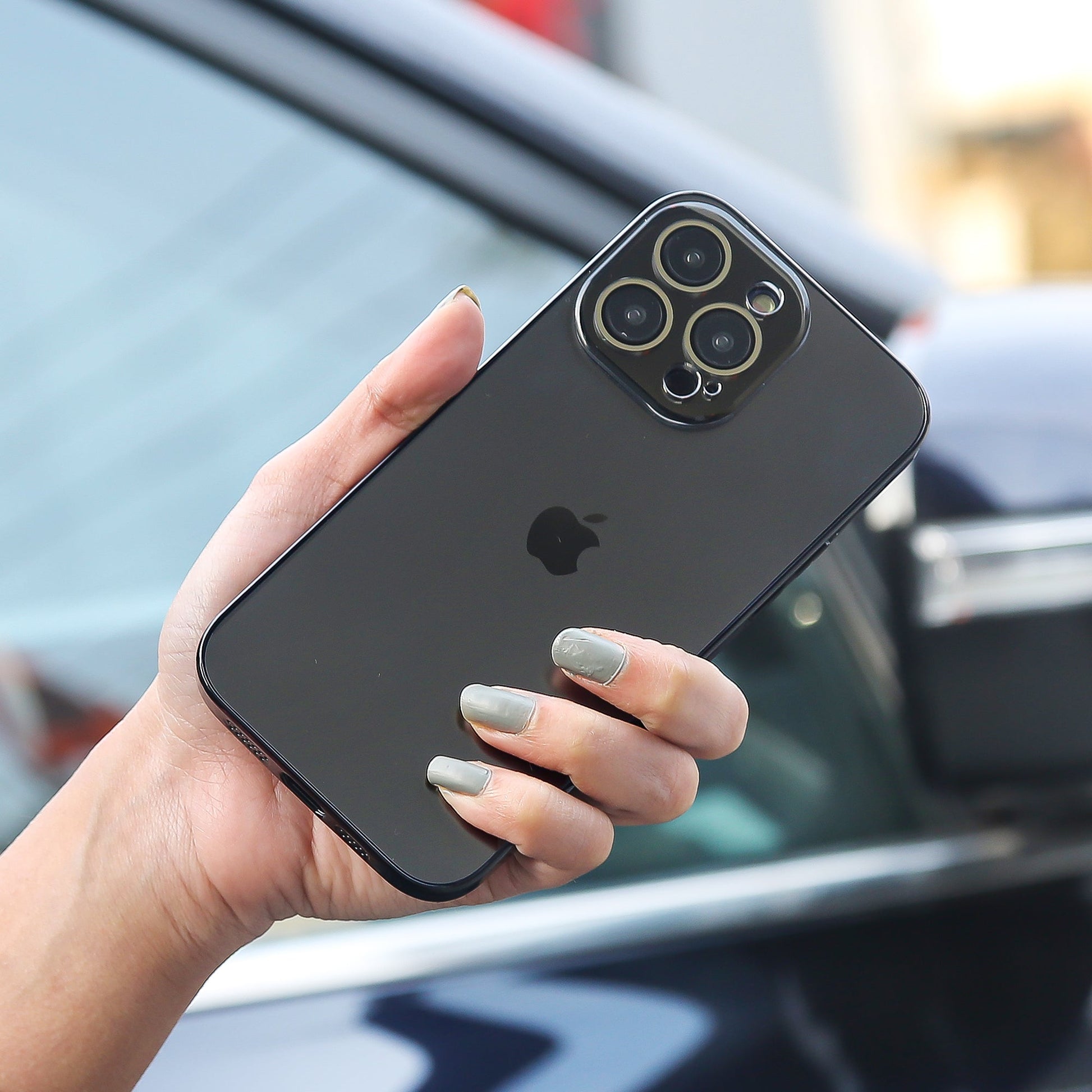 iPhone 13 Series Matte Glass Pro Camera Lens Shell Case