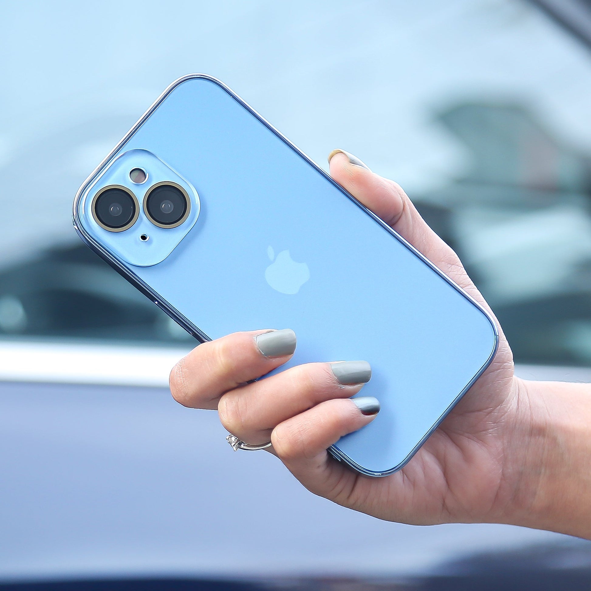iPhone 13 Series Matte Glass Pro Camera Lens Shell Case
