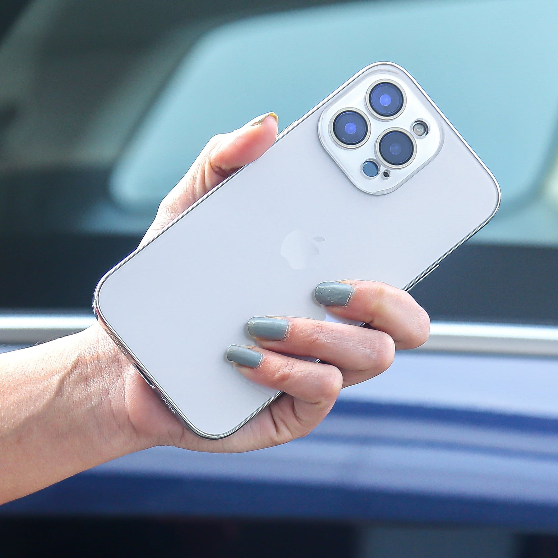 iPhone 13 Series Matte Glass Pro Camera Lens Shell Case