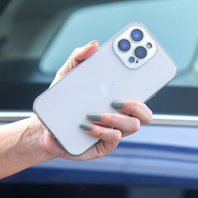 iPhone 14 Series Matte Glass Pro Camera Lens Shell Case