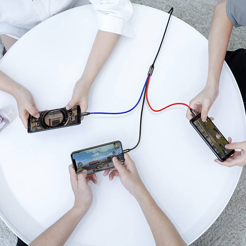 TriPort 3 in 1 USB To Type-C Micro And Lightning Cable