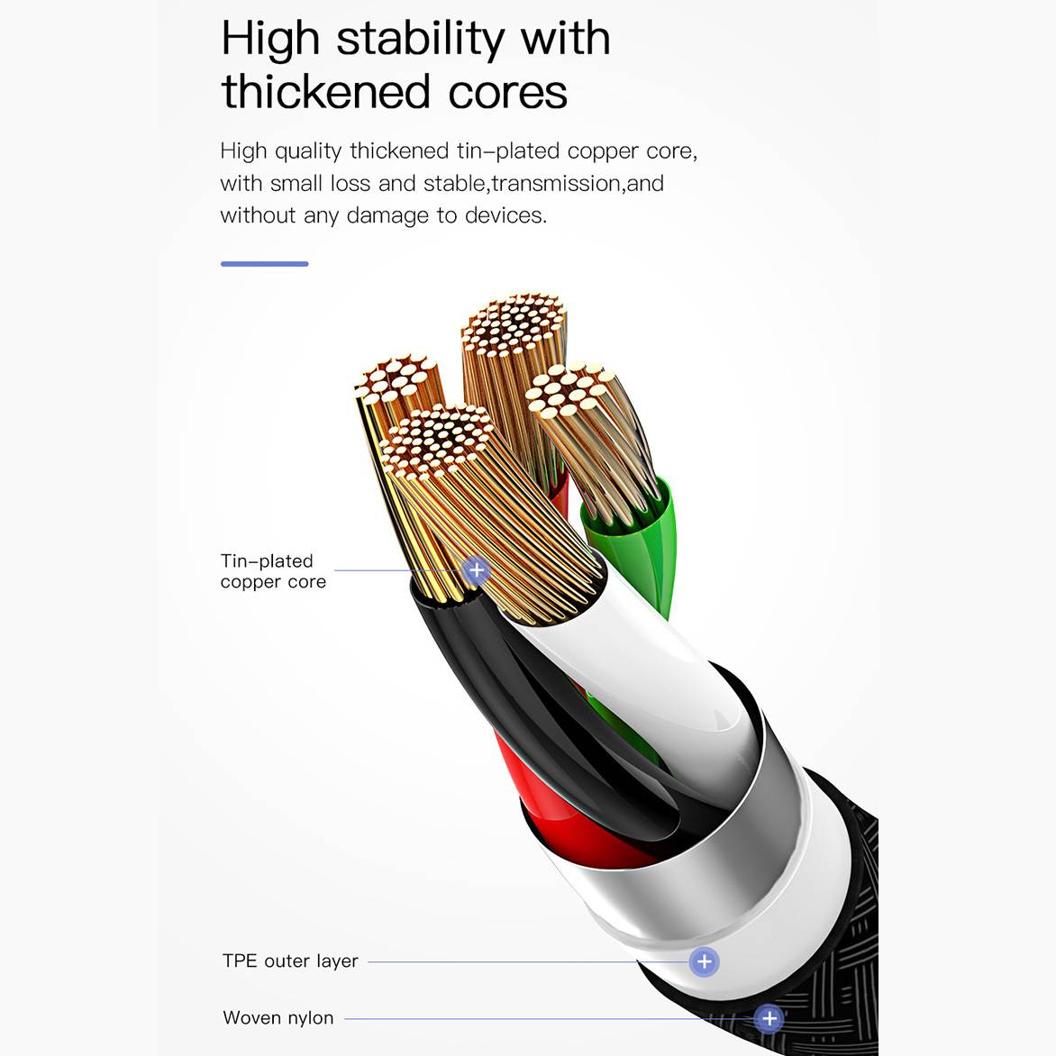 TriPort 3 in 1 USB To Type-C Micro And Lightning Cable