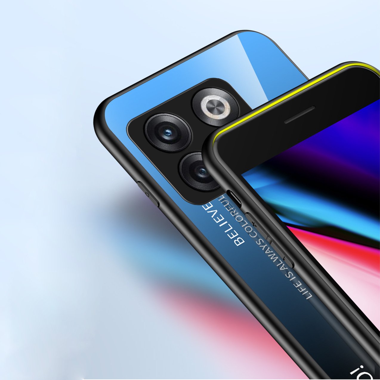 OnePlus 8T Gradient Soft Edge Glass Back Case