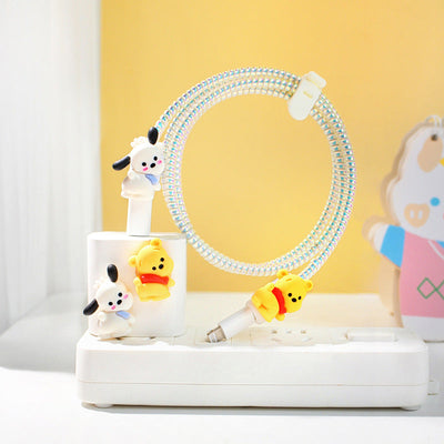 Adorable Cartoon Tulip Data Cable Protective Kit