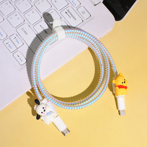 Adorable Cartoon Tulip Data Cable Protective Kit