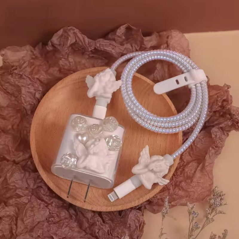 Elegant Fairy Floral Charger Protector Set