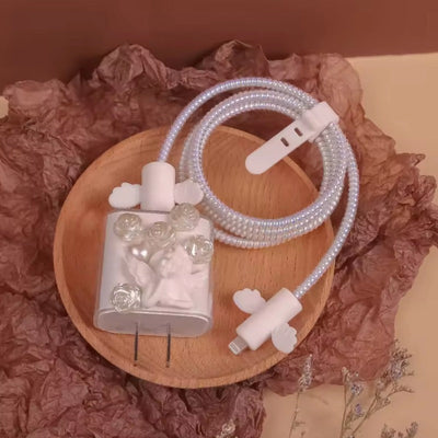 Elegant Fairy Floral Charger Protector Set