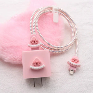 Bowknot Bliss Cake Pattern Charger Case