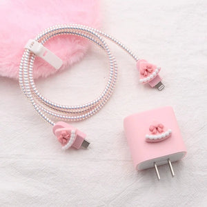 Bowknot Bliss Cake Pattern Charger Case