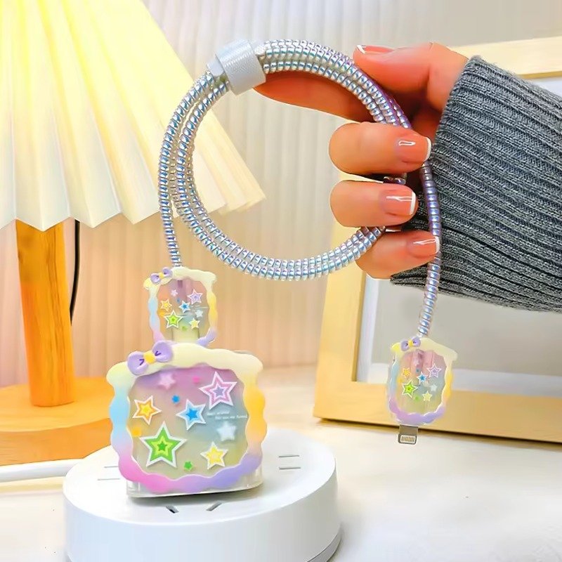 Chic Starry Adapters And Cable Protector Kit