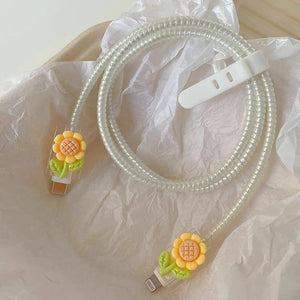 Cute Floral Armor Charger Protector Kit