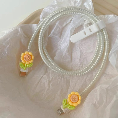 Cute Floral Armor Charger Protector Kit