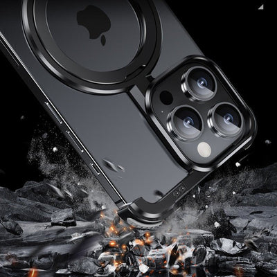 iPhone 15 Series Pivot Guard Magnetic Ring Stand Case