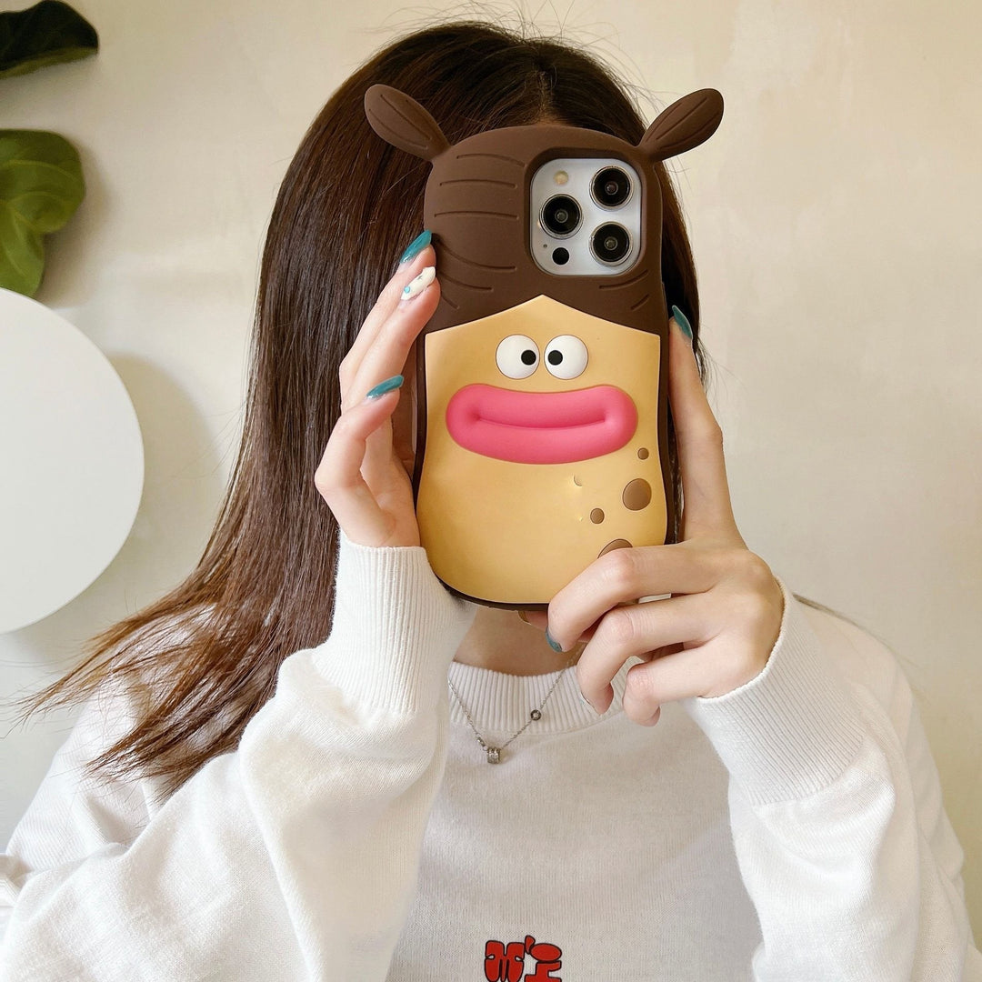 3D Cartoon Sausage Girl Case