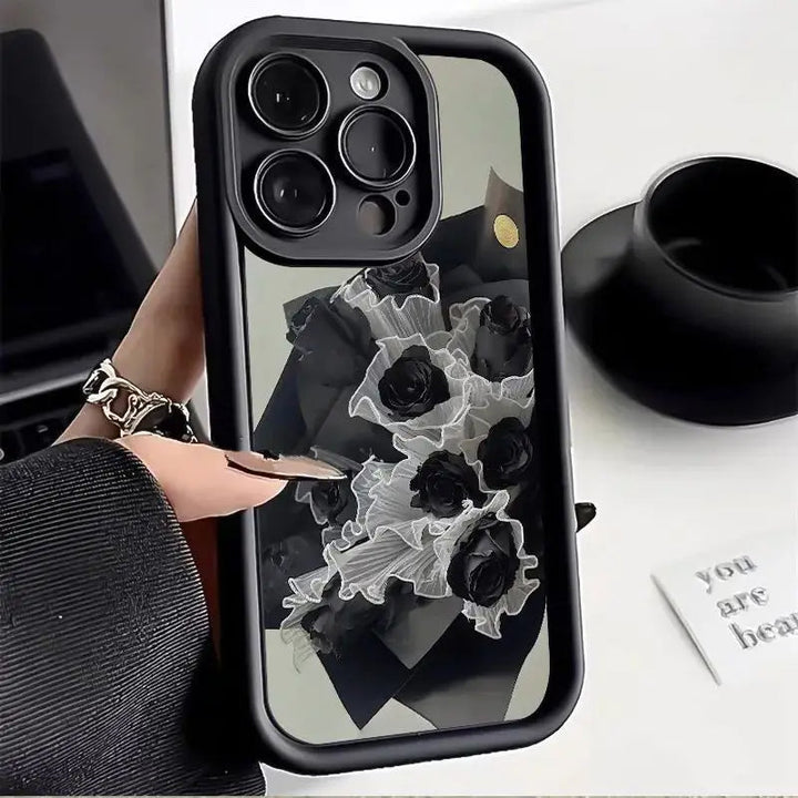 Frosty Noir Rose Film Shell Case