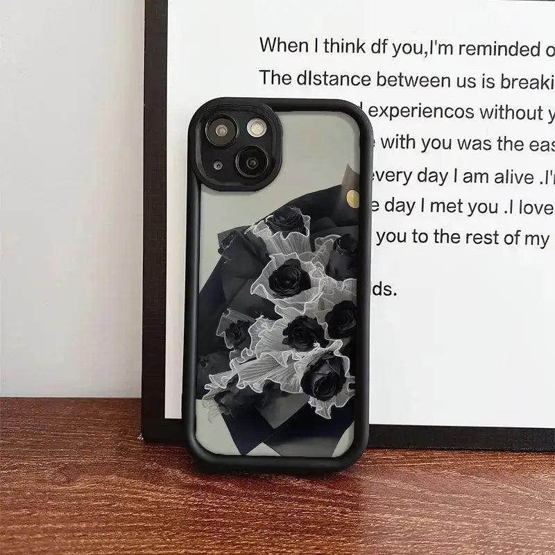 Frosty Noir Rose Film Shell Case