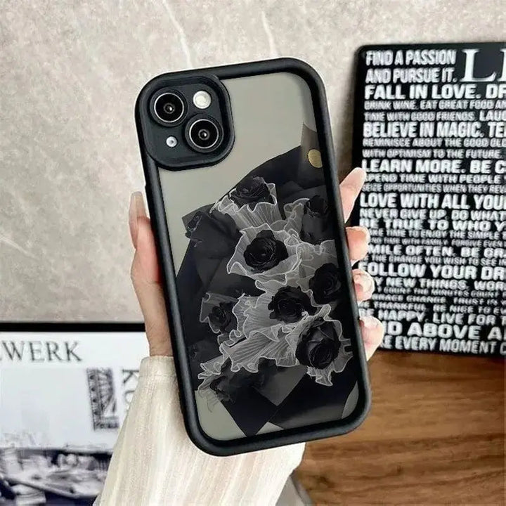 Frosty Noir Rose Film Shell Case