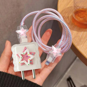 Starry Delight Cable And Charger Protector Set
