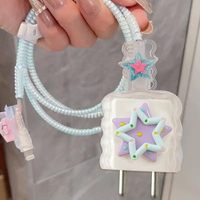 Starry Delight Cable And Charger Protector Set