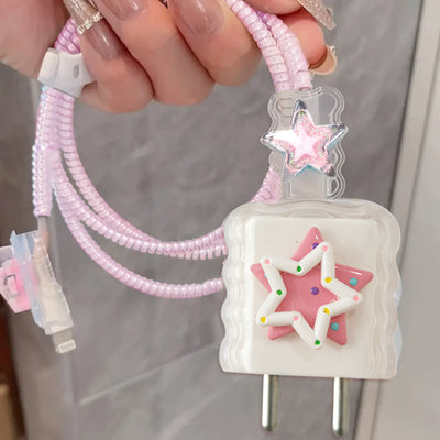 Starry Delight Cable And Charger Protector Set