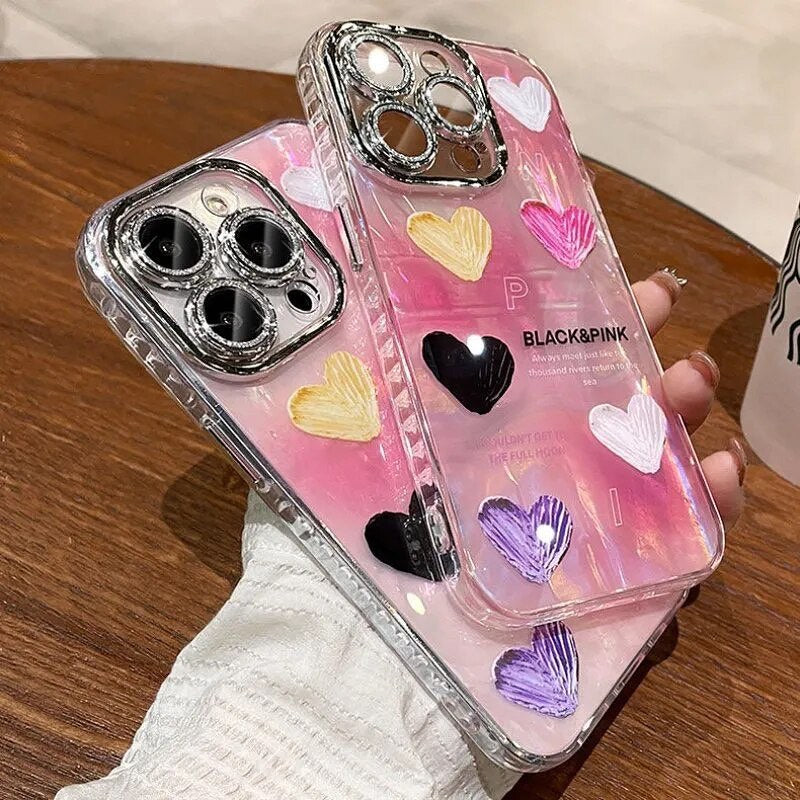 Love Armor Heart Pattern Case