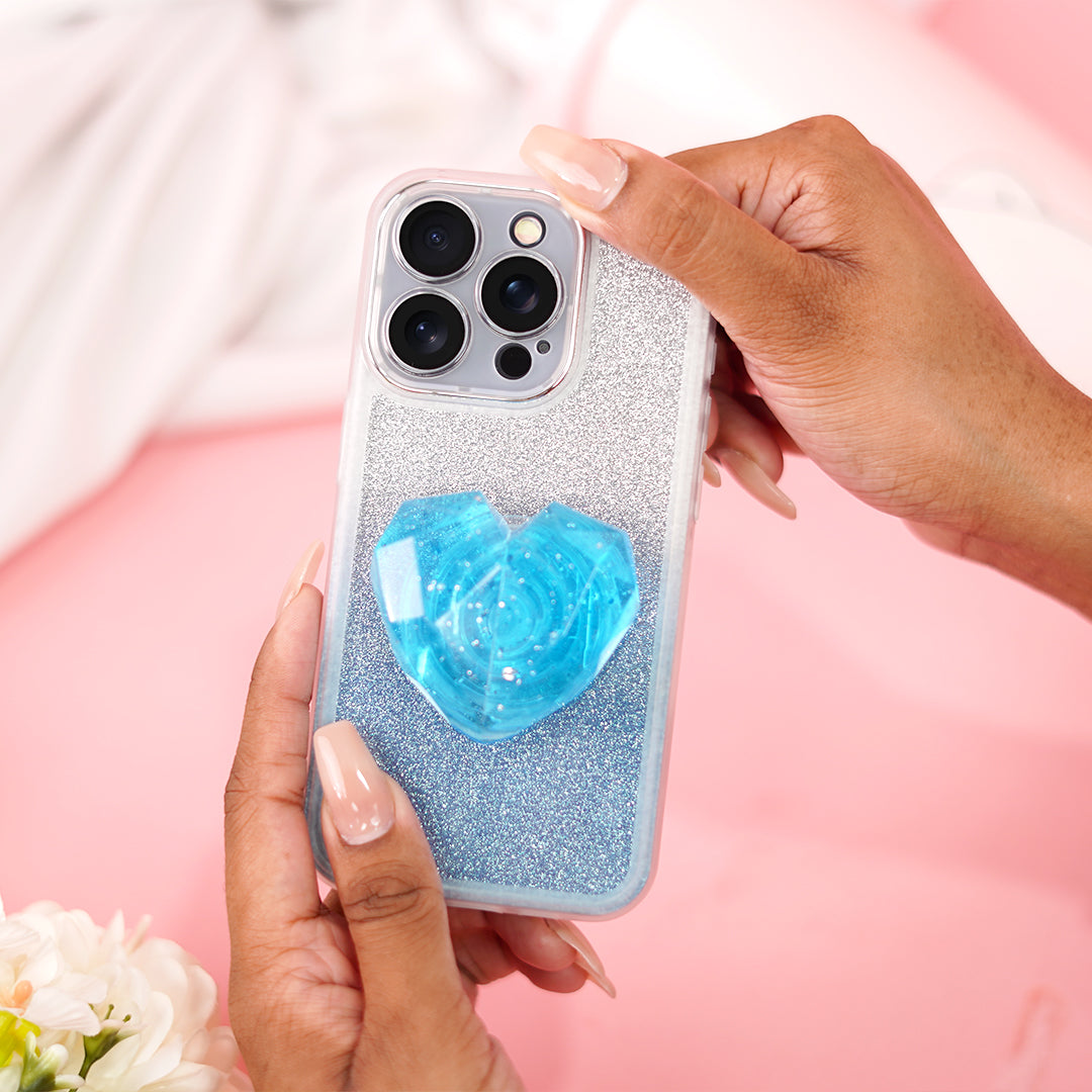 Shimmering Bling Heart Case